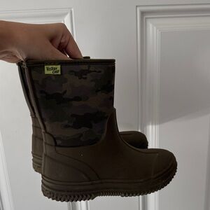 Western Chief Olive Camo Kids Rain Boots